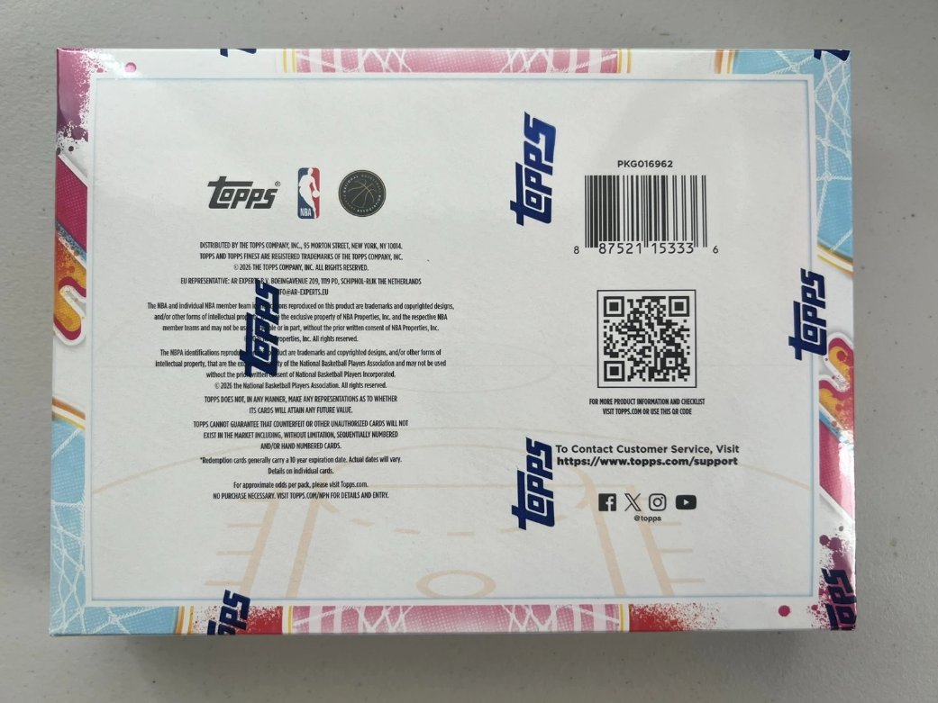 2025-26 Topps Finest Basketball Hobby Box